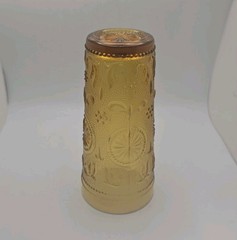 Vintage American Concord Amber Tumbler Brockway Glass Company Replacement 14 Oz