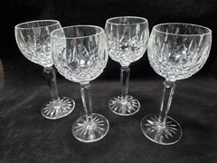 WATERFORD LISMORE Set of 4 Wine Hocks Glasses