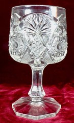Oklahoma Goblet Regal U.S. Glass 15098 EAPG Clear States Series 1906 #169