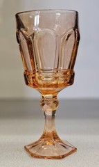 Fostoria Virginia Peach 6 Oz. Water Goblets Set of 4