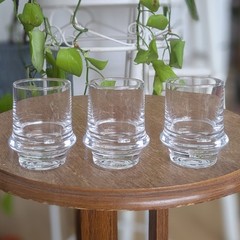 1960s IITTALA MARSKI Shot Glasses Finland Finnish Tapio Wirkkala Retro Set of 3