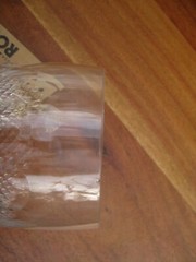 Set of 3 High Quality Cut Crystal Wine Glasses 5 3/4″H