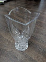 Vintage Cristal d’Arques France Ancona HEAVY Genuine Lead Crystal 10 1/2″ Vase
