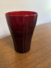 Anchor Hocking ROYAL RUBY HIGH POINT Red 4 1/4″ Water Juice Tumbler