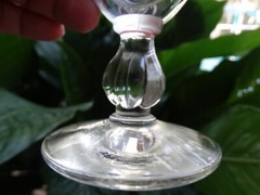 Mid-Century Modern Libbey/Rock Sharpe Horseless Carriage Wine Glass Stem 3003