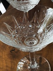 Saint St Louis Crystal France TARN, Clear Champagne or Tall Sherbet, 5″ Tall