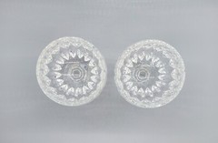 Nachtmann Bavarian Cut Crystal Wine Glasses 5.25″ Set of 2 EUC