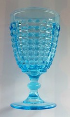 Adams EAPG Thousand Eye Turquoise Blue Sensation #160 Water Goblet USA 1874