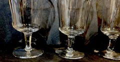 Lenox…Solitaire Platinum…(4) Water Goblets…(2) Sets of Four…Appear Unused..BIN