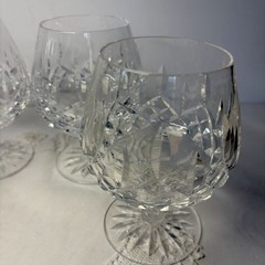 Waterford Lismore Crystal Balloon Brandy Snifter 5 1/4 In Set Of 4
