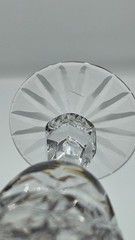 Set of 6 Wine Glasses ~ Vintage Crystal Stemware ~ Unique/Unusual! 5 7/8” Tall
