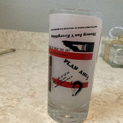 Vintage Frosted Novelty Drinking Glass Tumbler W Short Pithy Expression Wisdom