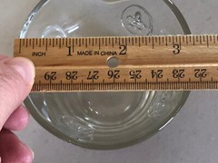 TWO 3D VTG LA ROCHERE EMBOSSED FLEUR DE LIS ROUND ROCKS WATER GLASSES FRANCE 8OZ