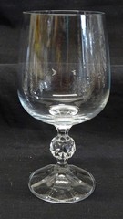 Bohemia Czechoslovakia Set of 8 Water Goblets – Golf Ball Stem