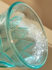 Vintage Anchor Hocking Aquamarine Gemstone Kimberly 5.25″ Glass Tumbler w/DWD