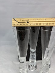 Set Of 4 Littala Arkipelago Champagne Flutes Glasses 9″ Timo Sarpaneva