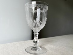 Antique Wine Glass Stemware Vintage Russian Imperial Factory