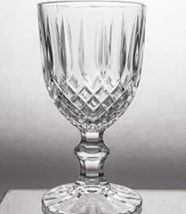 Villa d’Este Home Tivoli 5903527 Crystal Glass Goblets 6.5” Set Of 4 Clear