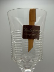 Biarritz Royal Brierley Crystal NEW 8.25” x 3” Wide Wine Glass Goblet