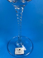 Studio Nova Wine Glasses Venice 24% Lead Crystal 14oz Austria Set of 2 Vtg C63