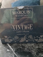 Marquis By Waterford Contradiction Wine Server Vintage Leather Collection NIB