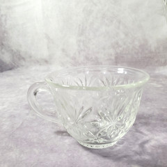 HAZELWARE Vintage 7 QT Prismcut Crystal Punchbowl Set w/ 12 Cups LEXINGTON 6427