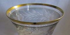 8 EBELING & REUSS MARCHIONESS 7 3/8″ TALL WATER GOBLETS ONE AS-IS