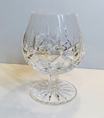 Waterford 🇮🇪 Lismore Crystal Brandy Snifter 5.25” Gothic Mark Heavy ~ Perfect!