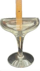 Crystal Champagne Coupe Glass Sparkling Wine Vintage MCM Retro