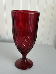 GODINGER DUBLIN RUBY RED ICE TEA GOBLET