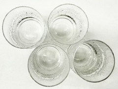 SET OF 4 IITTALA NIVA SHERRY GLASSES, ICICLES, FINLAND, EXCELLENT CONDITION