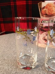Corelle Impressions Glassware By Corning 16 0z. Blue Dusk Design Vintage