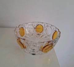 Vintage Antique Crystal Glass Bowl From The Lorraine Glassworks