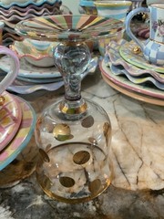 MacKenzie-Childs Foxtrot Water Glass