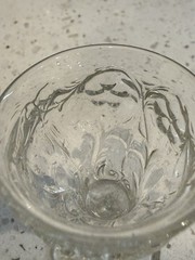McKee Rock Crystal Clear Tiny 2 7/8″ Wine Cordial Stem EAPG Depression Glass