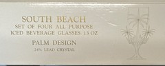 Shannon South Beach Crystal Goblets Set of 4