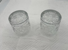 2 Marquis by Waterford Crystal Double Old Fashioned Glass, Marked