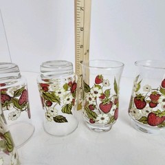 Anchor Hocking Berry Patch Triguba juice glasses 6 Pc Set