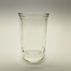 VTG 3.5″ Glass Ball Diamond Band Jelly Jar Juice 6 oz Glass Pressed