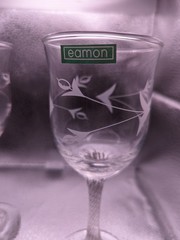 2 X Eamon Wineglasses With Twisted Stem. Hand Engraved In Ireland. UNUSED.