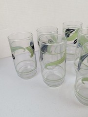 Set Of 7 Corelle Black Orchid 14 oz Tumblers