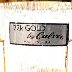 Vintage Culver 22k Gold Chinese Theatre Highball Black California Shot Glass Lot