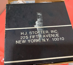 Set of 6 Vintage H.J. Stotter Bluebells Lily Plastic Tumbler Glasses with Box