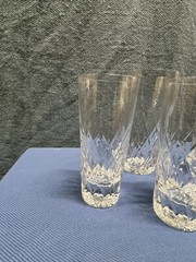 Set Of 3 Glasses CRISTAL AU PLOMB Pinch La Pianci FRANCE