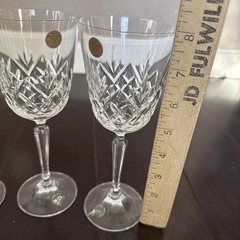 Cristallerie Zwiesel Wine Goblet 8” Fairmont Pattern Germany Set Of 4 Box