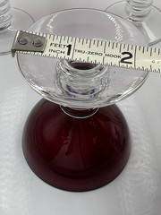Vintage MCM Bryce Ruby 668 Cordial Liqueur Liquor Cocktail Glasses Set 5 RARE