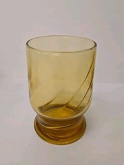 Vintage Anchor Hocking Amber Esprit Juice Glass Set Of Six