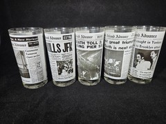 Staten Island Advance Newspaper Cups NY Morbid Oddity Lot of 5 Vintage Rare