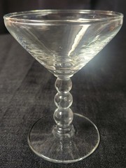 Vintage Libbey Rock Sharpe Champagne/Sherbet Glass «Knob Hill» Pattern