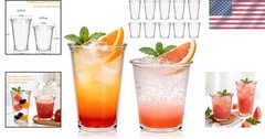 Highball Glass Set 12oz 10oz Stackable Tumblers Drinkware 12 Piece